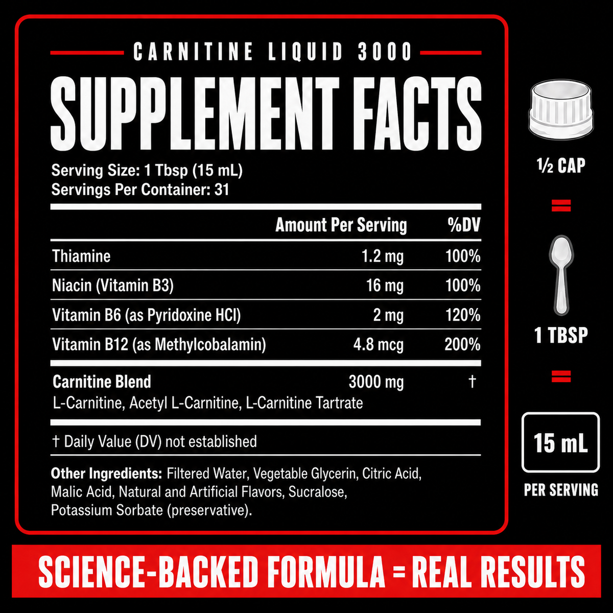 Liquid Carnitine 3000MG